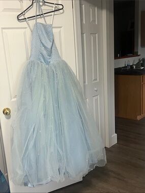 Light Blue Sparkle Prom Dress